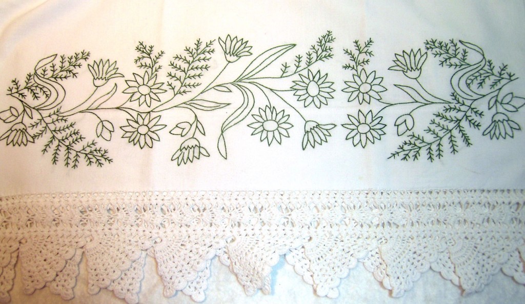 Embroidered Pillowcases Q is for Quilter