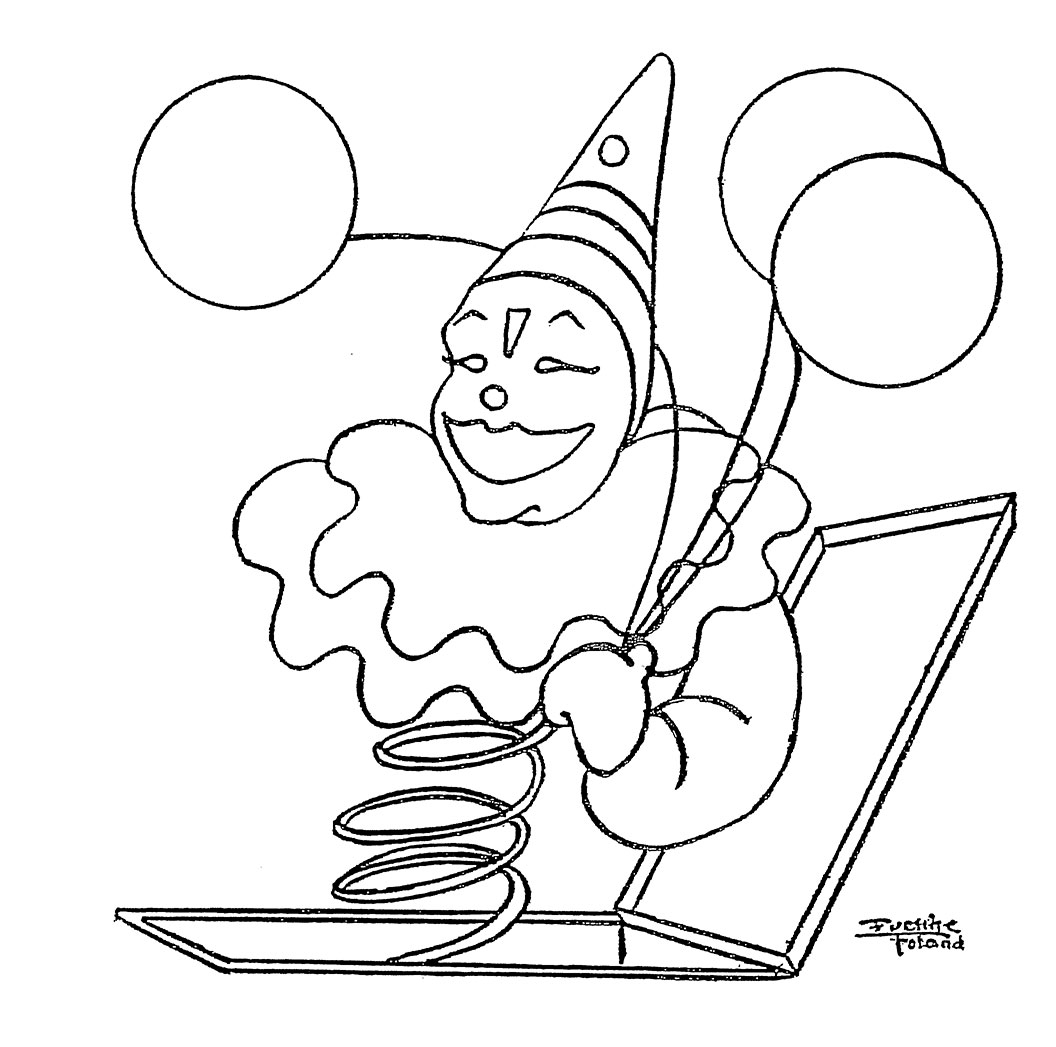 jack in the box coloring pages - photo #36