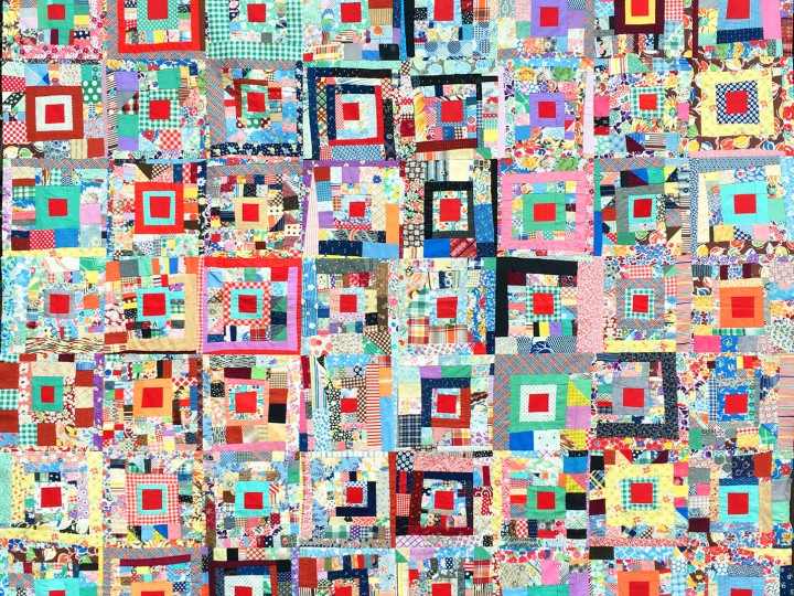 Crazy-Courthouse-Steps-Vintage-Quilt-Top-Redo