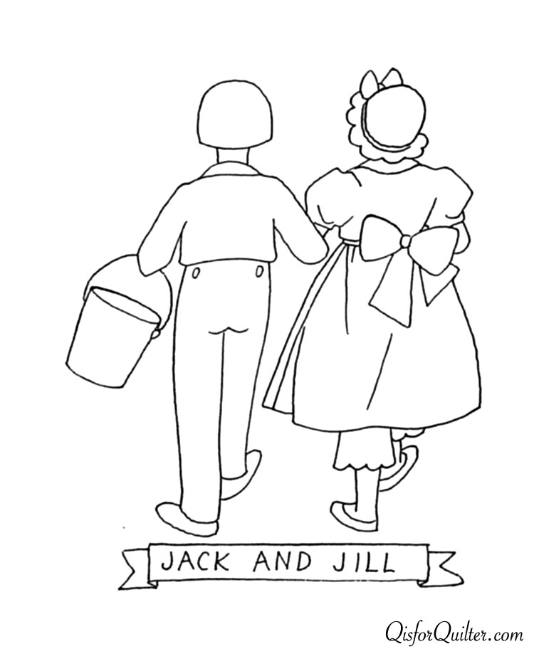 jack and jill coloring pages - photo #30