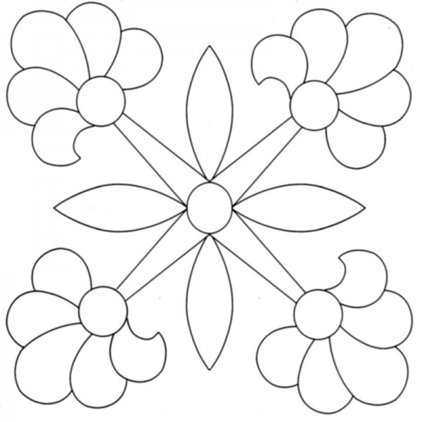 Mexican-Rose-Applique-Quilt-Pattern