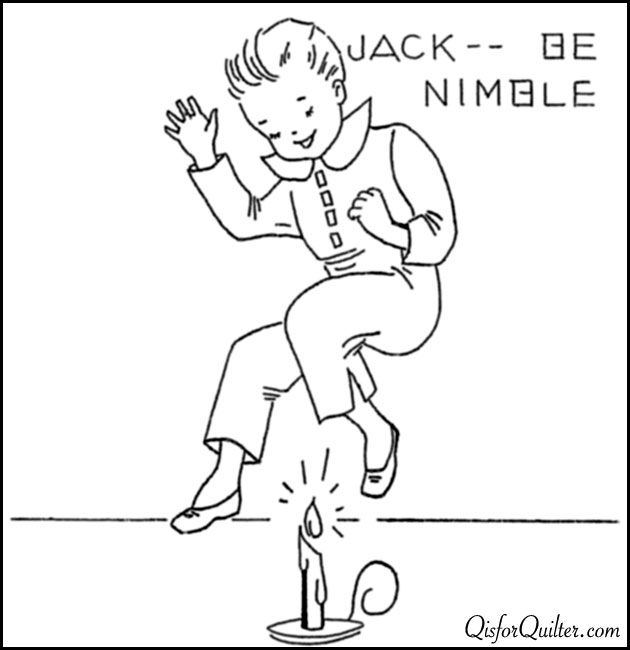 jack be nimble nursery rhyme coloring pages - photo #10