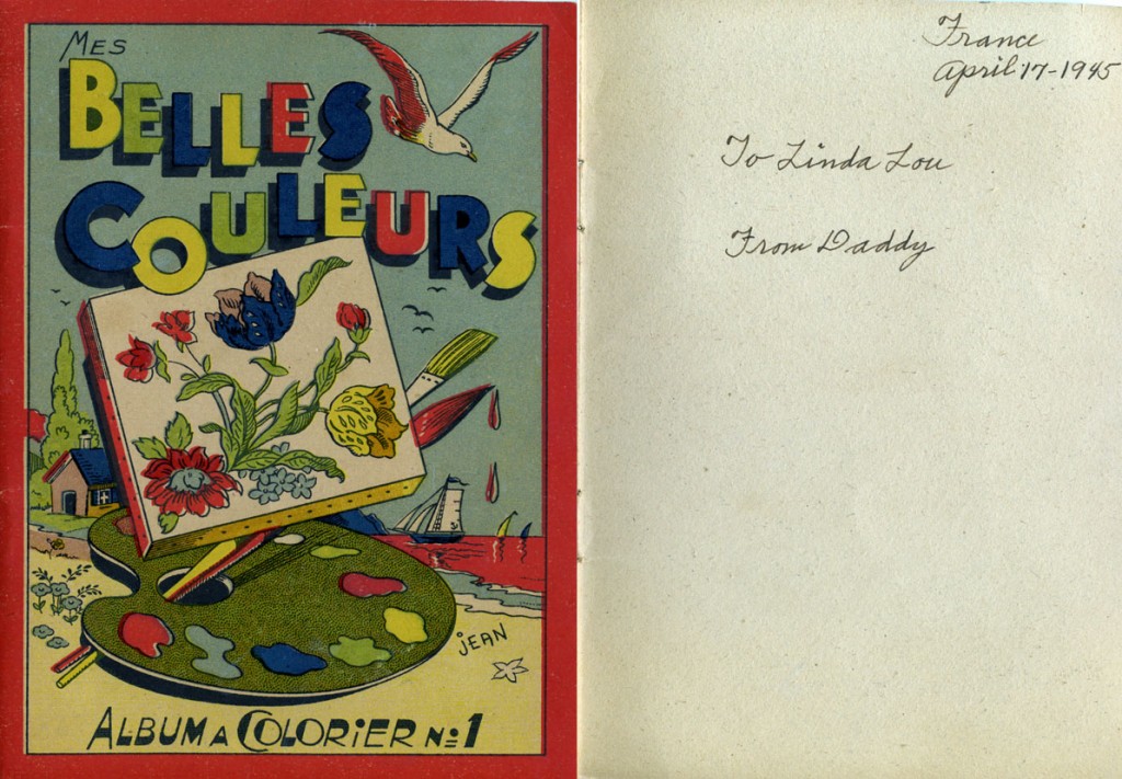 1945 French Coloring Book – Q is for Quilter