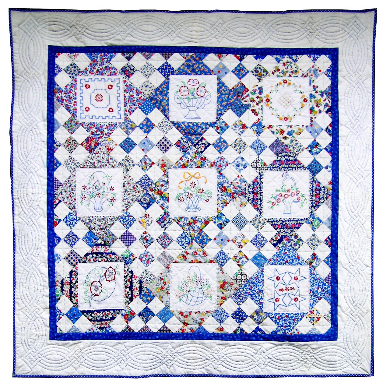 Embroidered Quilt, Embroidered Quilts, Embroidered Baby Quilts
