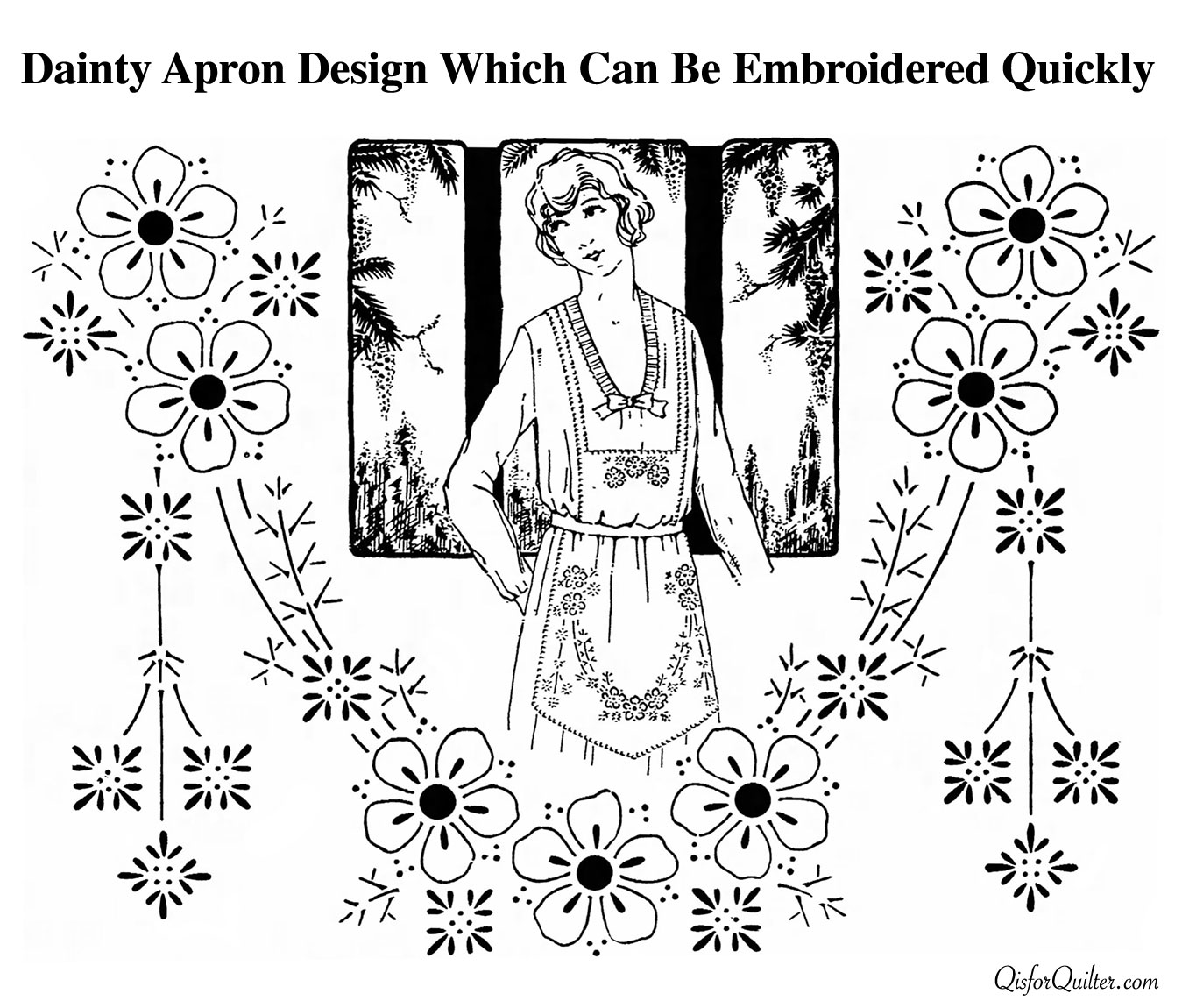 Housewifely Wisdom — Embroidery Patterns From 1920s Newspapers – Q is ...